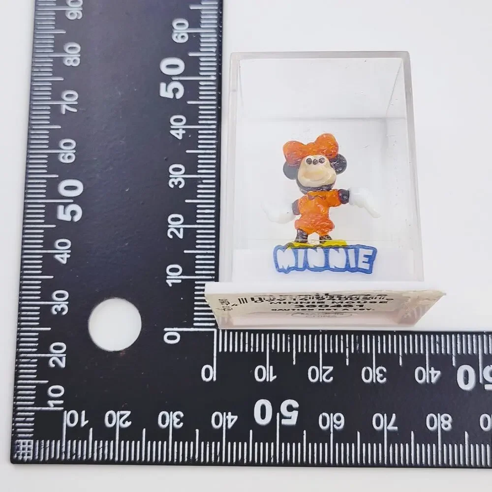 Disney Minnie Mouse Small Glass Desk Figure Rare Collectible